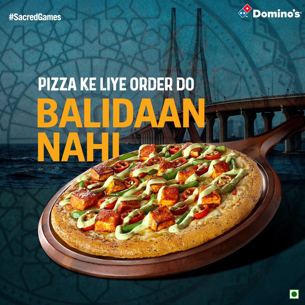 Dominos SacredGtames Social Media Ads